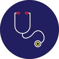 Stethoscope Flat Circle vector