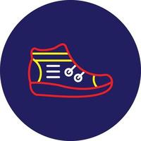 Sneakers Line Multicolor vector