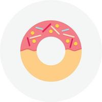 Donut Flat Circle vector