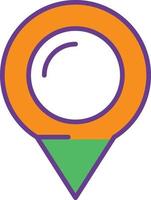Location Line Filled Two Color vector