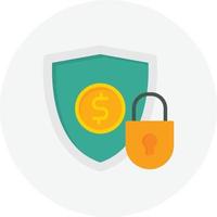 Security Flat Circle vector