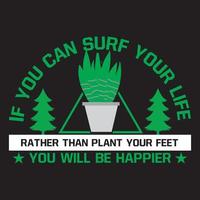 diseño de camiseta de plantación de árboles vector