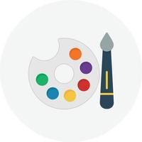 Paint Flat Circle vector