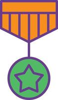 Medal Line Filled Two Color vector