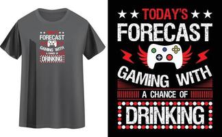 Gaming t shirt design vector