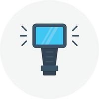 Camera Flash Flat Circle vector