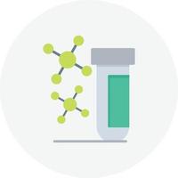 círculo plano de química vector