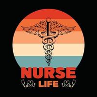 Nurse t shirt design vector