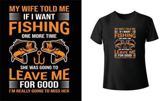 Fishing t shirt design vector