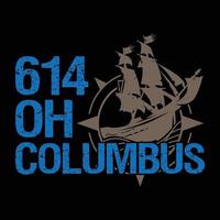 Columbus t shirt design vector