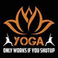 Yoga t shirt design vector