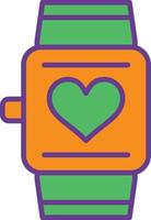 Smartwatch Line Filled Two Color vector