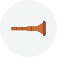 Didgeridoo Flat Circle vector