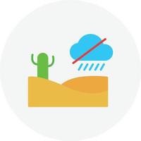 círculo plano sin lluvia vector