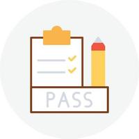 9 - Pass Flat Circle vector