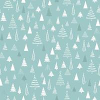 Funny seamless vector pattern with Christmas tree. Can be used  for fabric, phone case and wrapping paper.