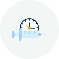 Vaccine Time Flat Circle vector