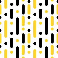 pattern background vertical black and yellow stripe and circle on white background vector