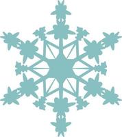 gráfico de diseño vectorial de copos de nieve. El elemento hermoso para muchos propósitos. vector