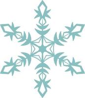 gráfico de diseño vectorial de copos de nieve. El elemento hermoso para muchos propósitos. vector