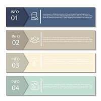 Abstract elements Infographic rectangle shape data vector Template Process concept Step for strategy and information education