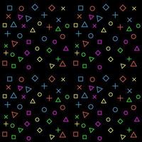 Abstract vector background rectangle star circle hexagon shape sign symbol