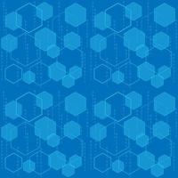 Abstract vector background Blue hexagon and number shape sign symbol
