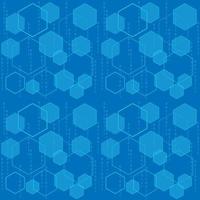 Abstract vector background Blue hexagon and number shape sign symbol