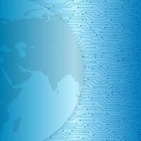 Electronic circuit board vector for technology and finance concept and education