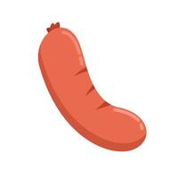 sausage Illustration isolated on white background. vector