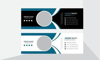 Modern creative email signature design or email footer design template vector