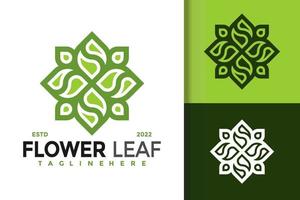 diseño de logotipo moderno de hoja de flor natural, vector de logotipos de identidad de marca, logotipo moderno, plantilla de ilustración vectorial de diseños de logotipos