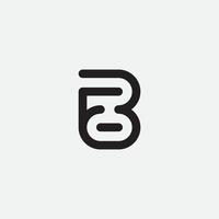 Initial FB monogram logo template. vector