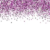 White background with violet star confetti and space for text. vector