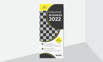 Modern Business Roll up pull up banner Standee design vector template