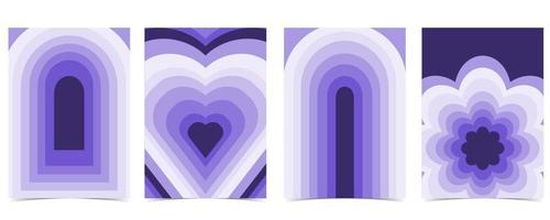 diseño de fondo de color de paladar violeta vector