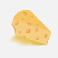 Pedazo de ilustración de vector de diseño de queso