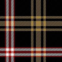 Black, white and brown tartan plaid pattern Vector illustration. Texture for tablecloths, shirts, clothes, dresses, bedding, blankets and other textile