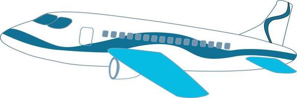 Airplane flying. Vector flat style illustration. airplane icon