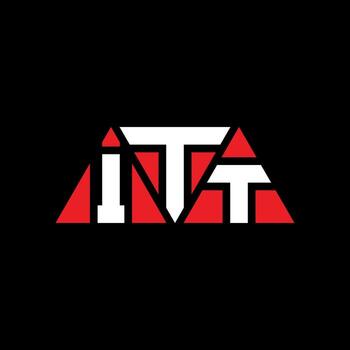 ITT triangle letter logo design with triangle shape. ITT triangle logo design monogram. ITT triangle vector logo template with red color. ITT triangular logo Simple, Elegant, and Luxurious Logo. ITT