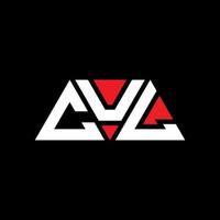 CUL triangle letter logo design with triangle shape. CUL triangle logo design monogram. CUL triangle vector logo template with red color. CUL triangular logo Simple, Elegant, and Luxurious Logo. CUL