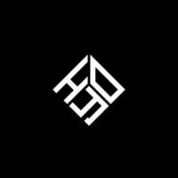 diseño del logotipo de la letra hyo sobre fondo negro. concepto de logotipo de letra de iniciales creativas hyo. diseño de letras hyo. vector
