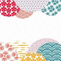 Japanese and chin ese vector pattern.Asian background. Retro style. Abstract template for your design .Vector illustration.