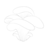 Mushroom coloring pages vector