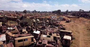 Luftbild zum Panzergrab bei Asmara, Eritrea video