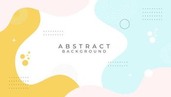 Memphis geometric background with abstract shapes vector