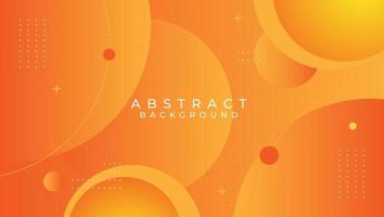 Modern abstract orange background shapes vector