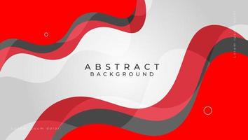 abstract white and red wave background vector