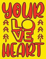 Your Heart poster vector