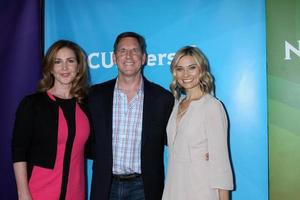 LOS ANGELES, FEB 2 - Peri Gilpin, Tim Bagley, Spencer Grammer at the NBC Universal Summer Press Day 2015 at the Huntington Langham Hotel on April 2, 2015 in Pasadena, CA photo